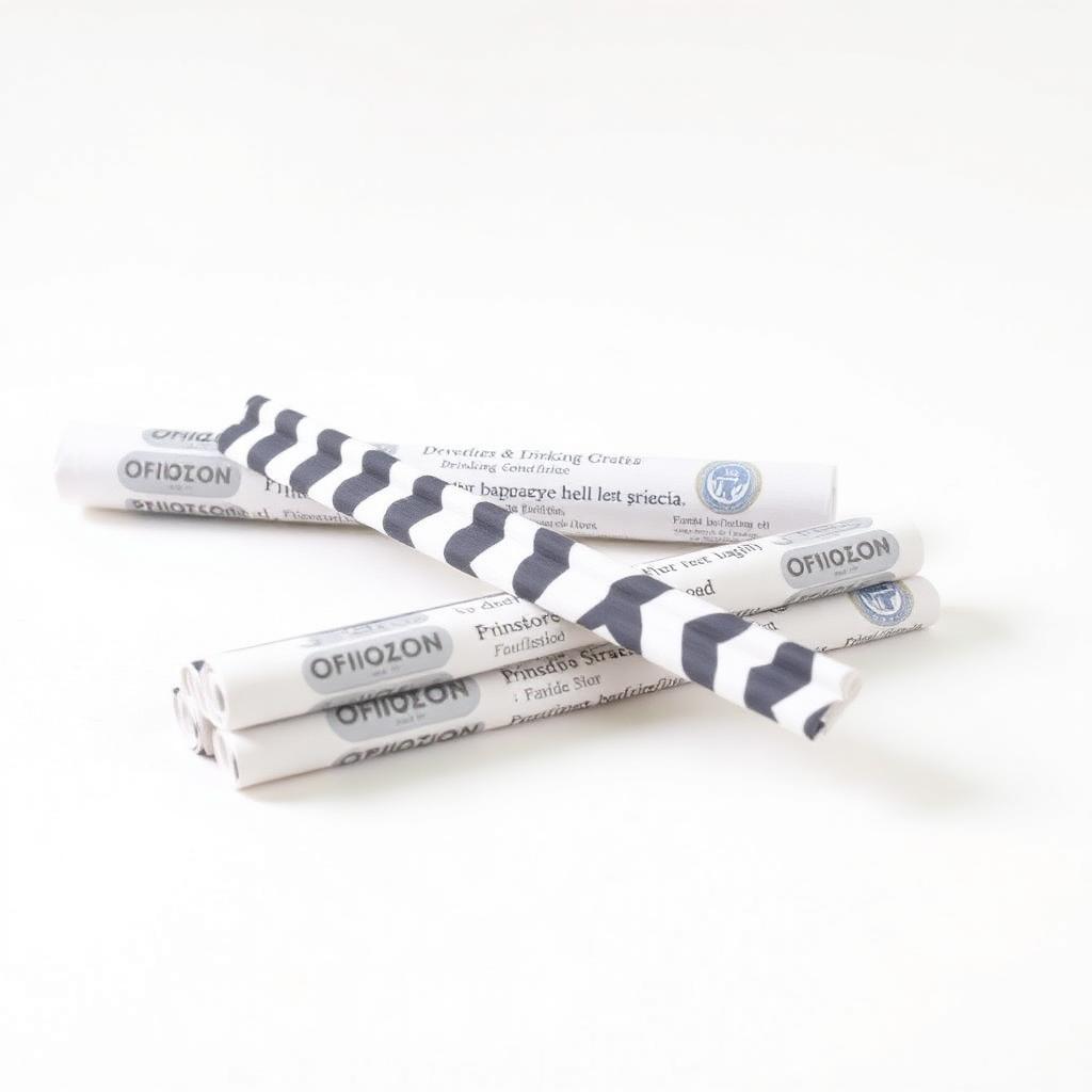 Wrapped Paper Straws